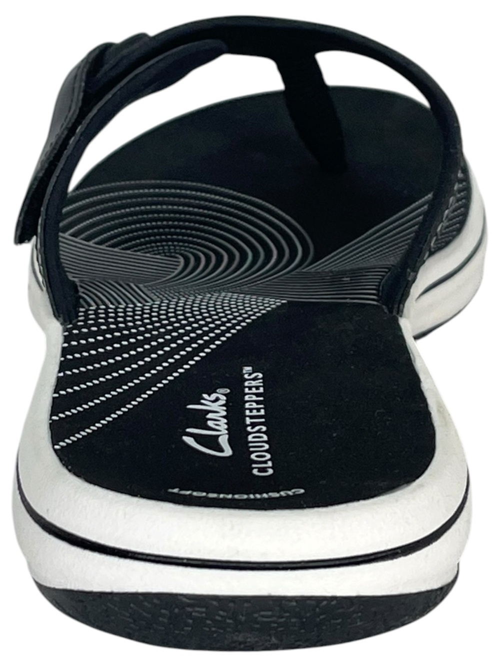 Clarks Cloudsteppers Breeze Reyna Black Womens Thong Sandals Size 10M - Picture 4 of 11